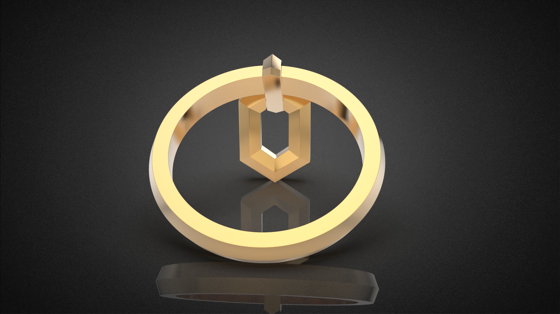 Fashion movable Chains ring all sizes R56 3D print model_9