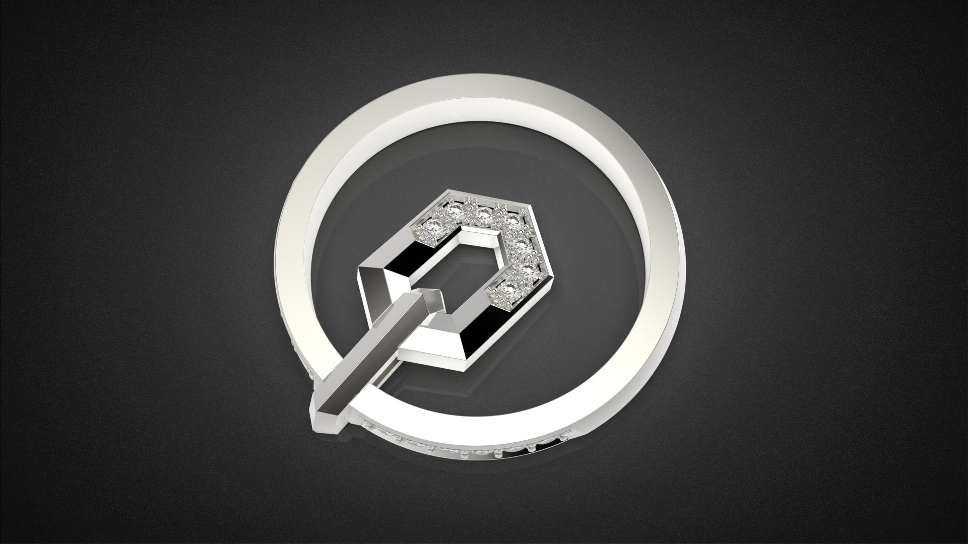 Fashion movable Chains ring all sizes R56 3D print model_23