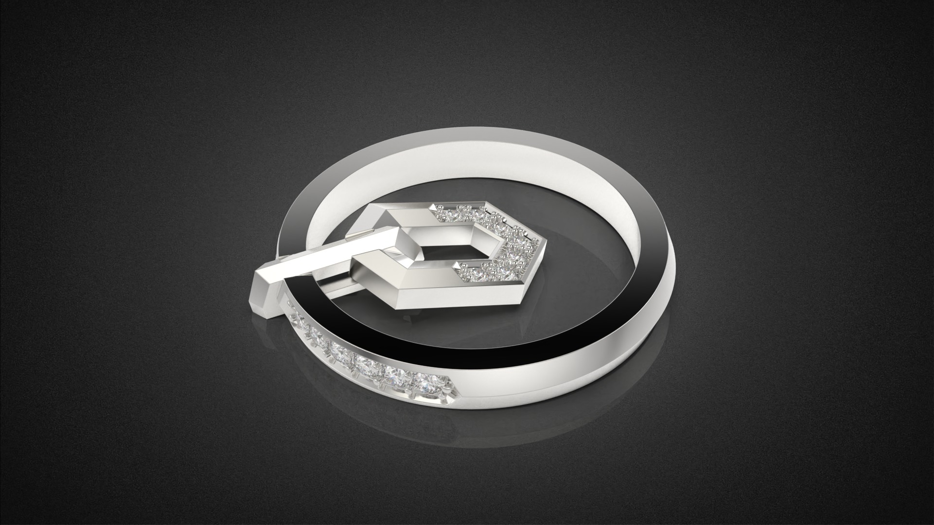 Fashion movable Chains ring all sizes R56 3D print model_18