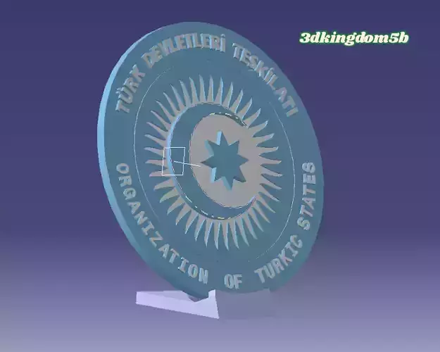Turkey l devletleri teskilati l organization of turkic states 3D print model