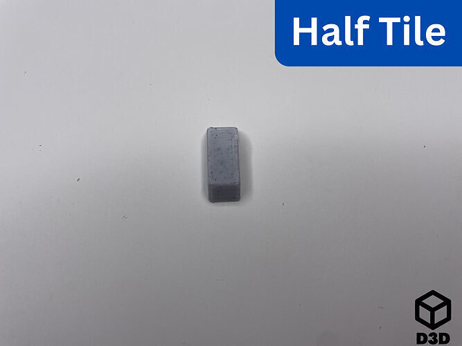 Half Tile - Dovetail Tile System Free 3D print model