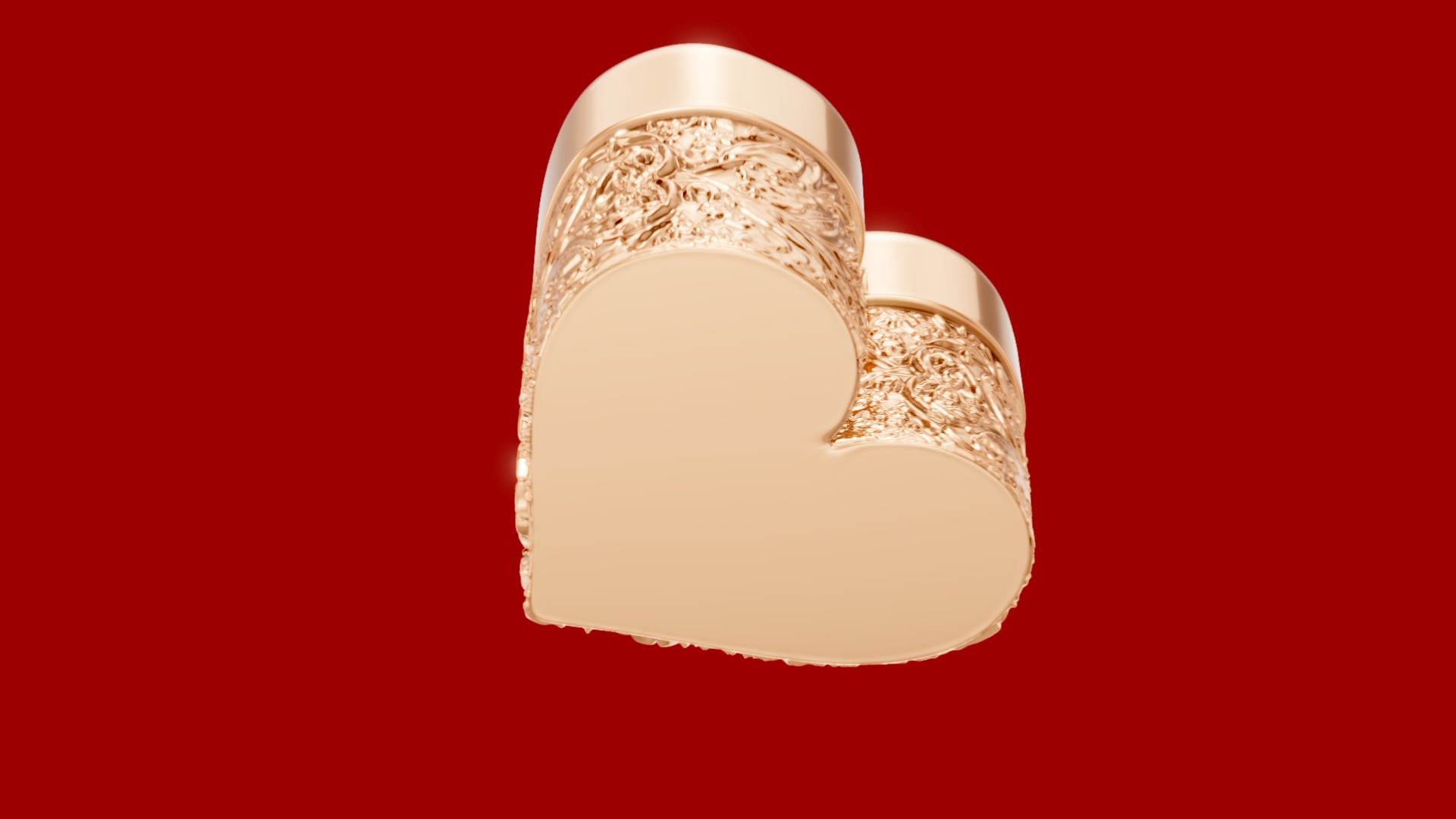 Ornament Heart box Valentines Day Gift Box 3D print model_4