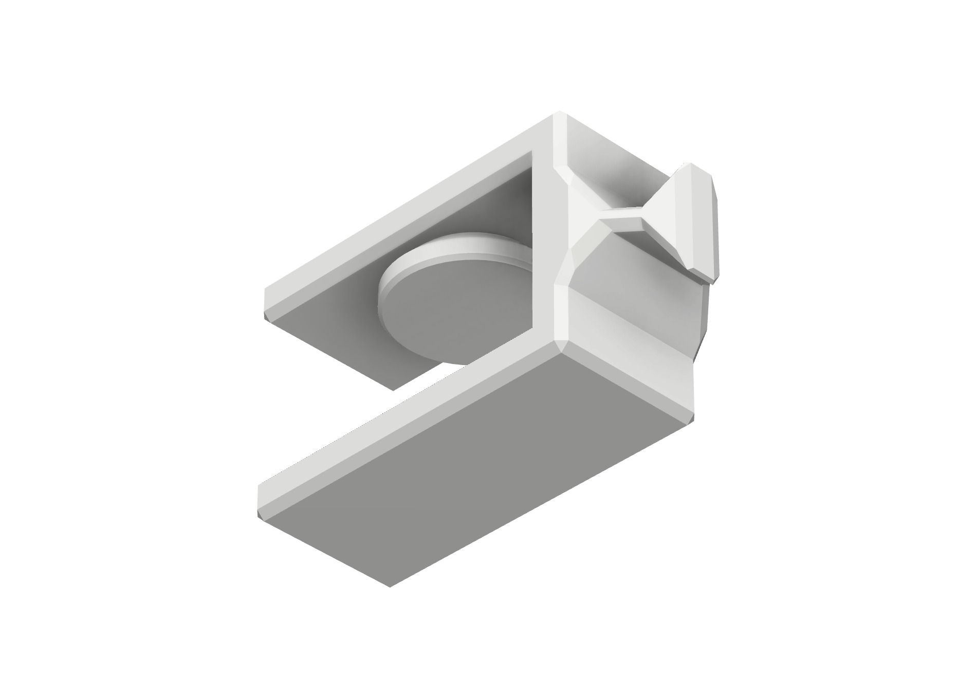 Clamping Christmas Tree Stocking Hanger Free 3D print model_30