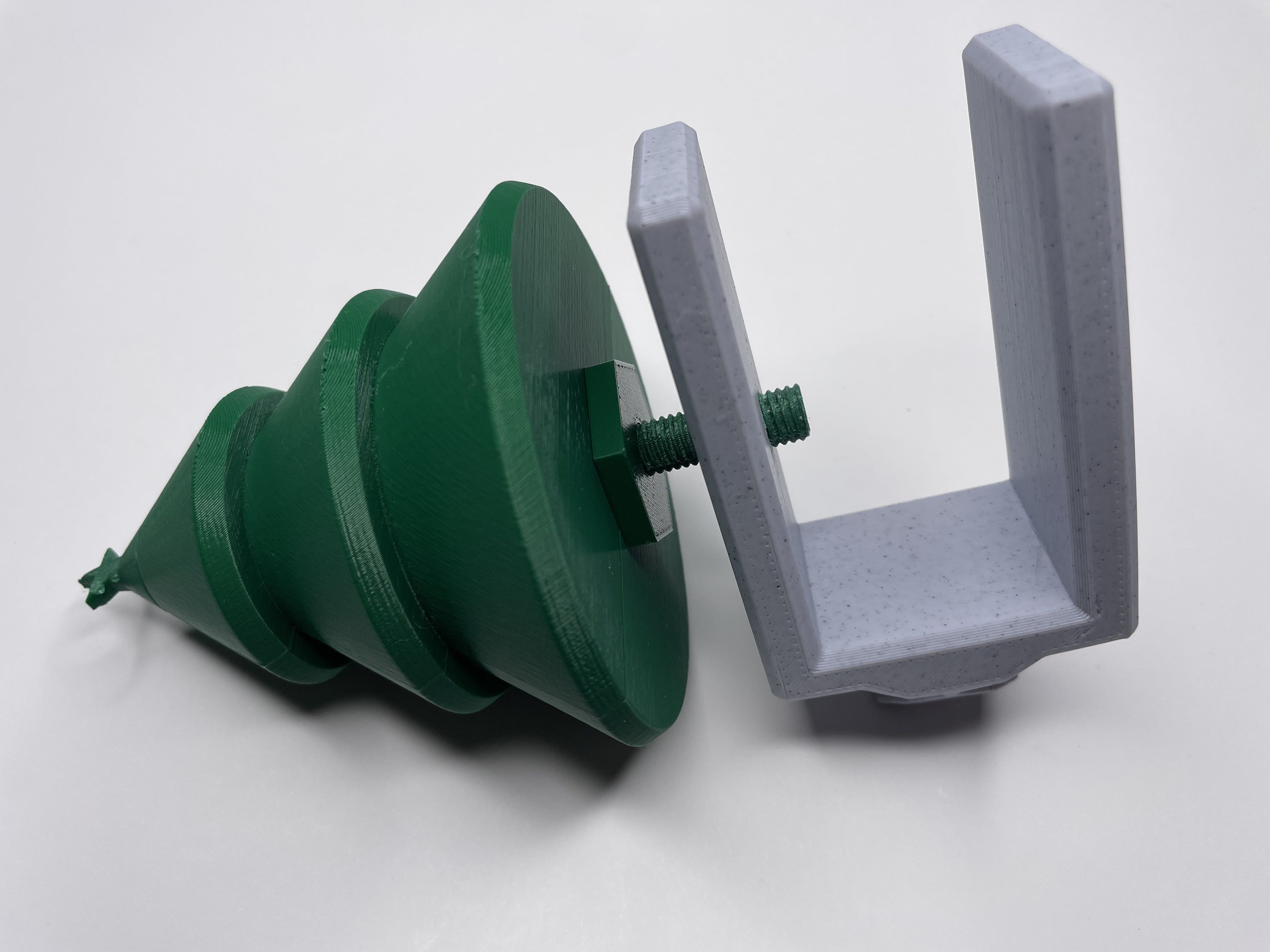 Clamping Christmas Tree Stocking Hanger Free 3D print model_14