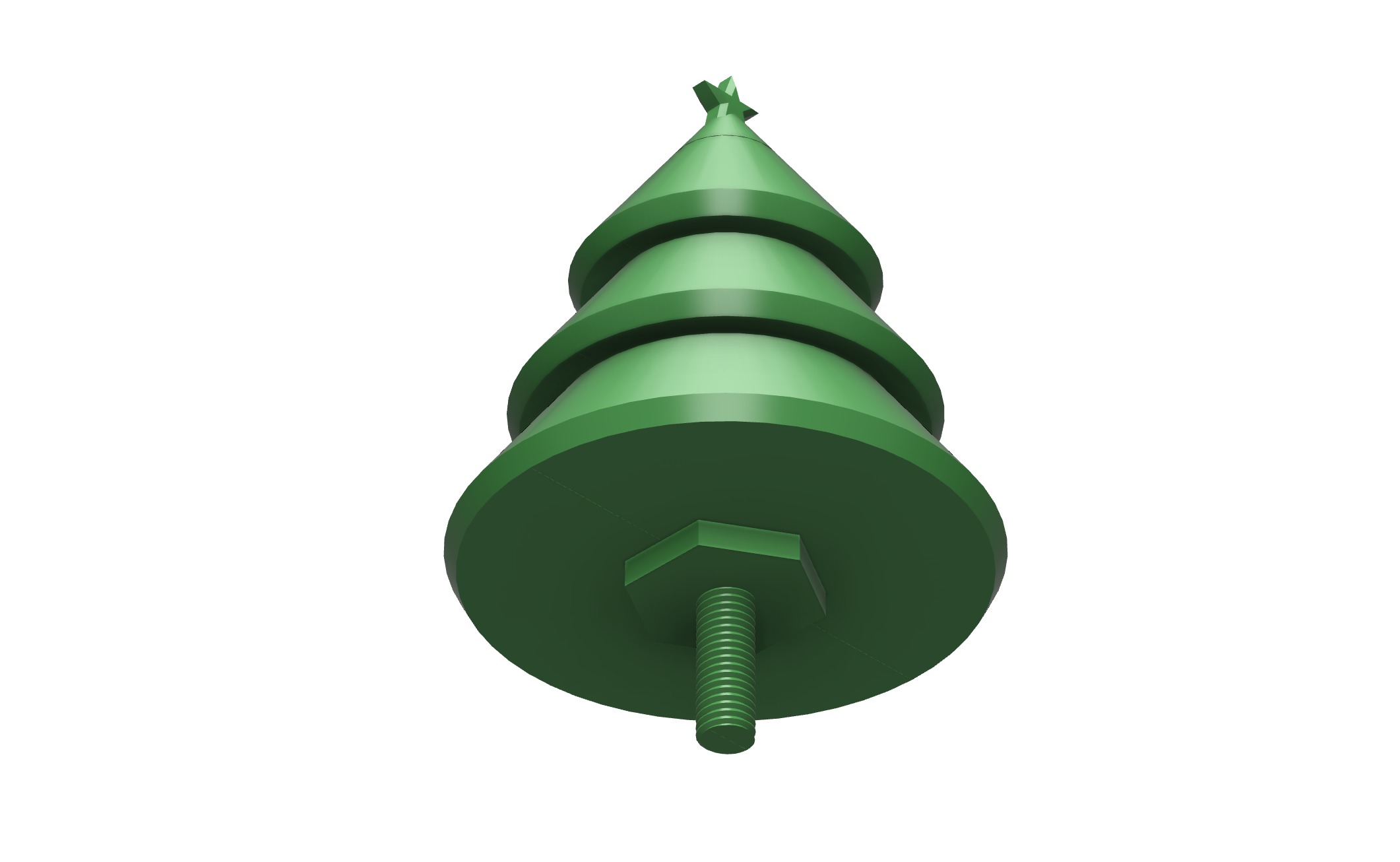 Clamping Christmas Tree Stocking Hanger Free 3D print model_23