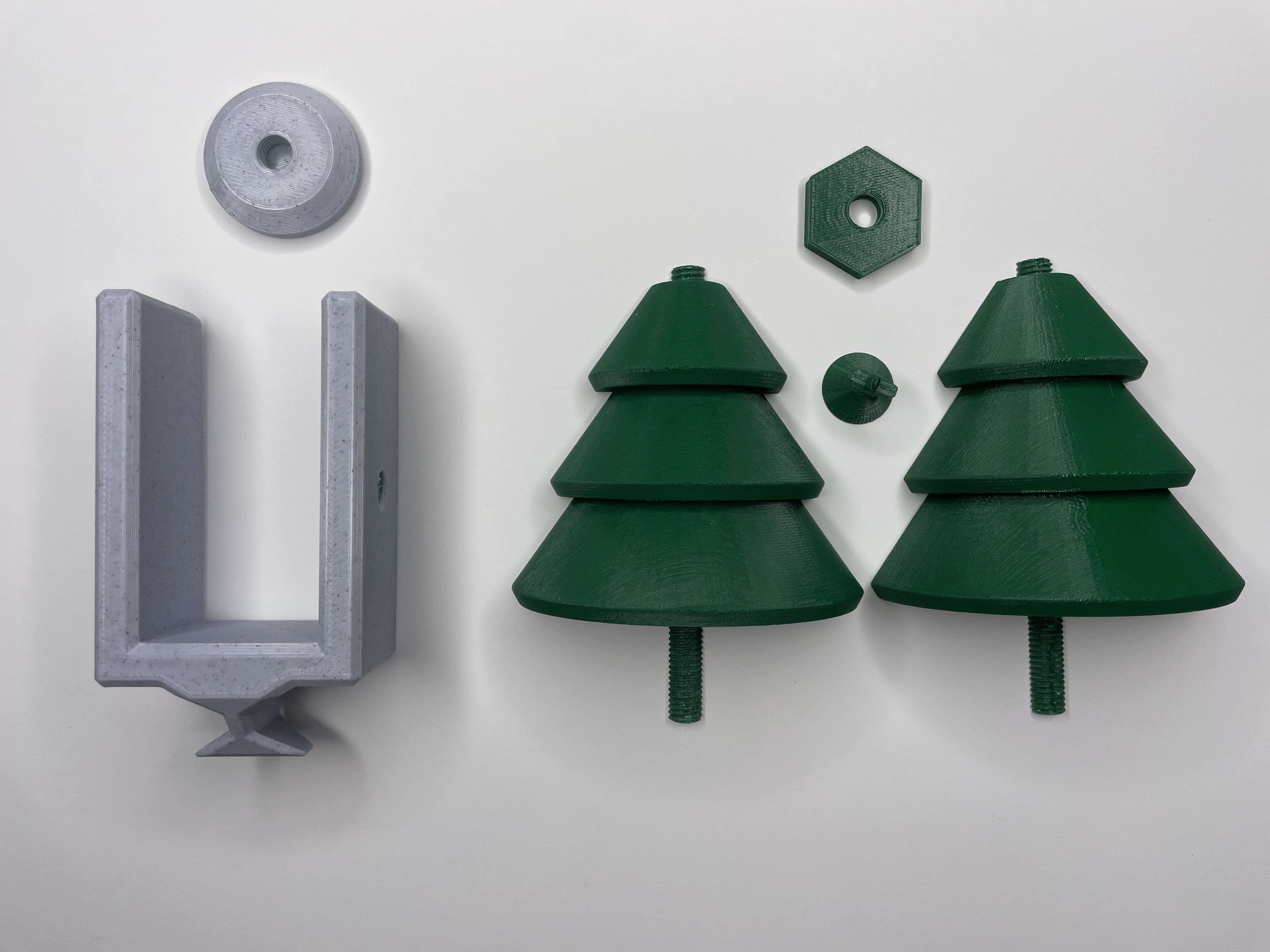 Clamping Christmas Tree Stocking Hanger Free 3D print model_6