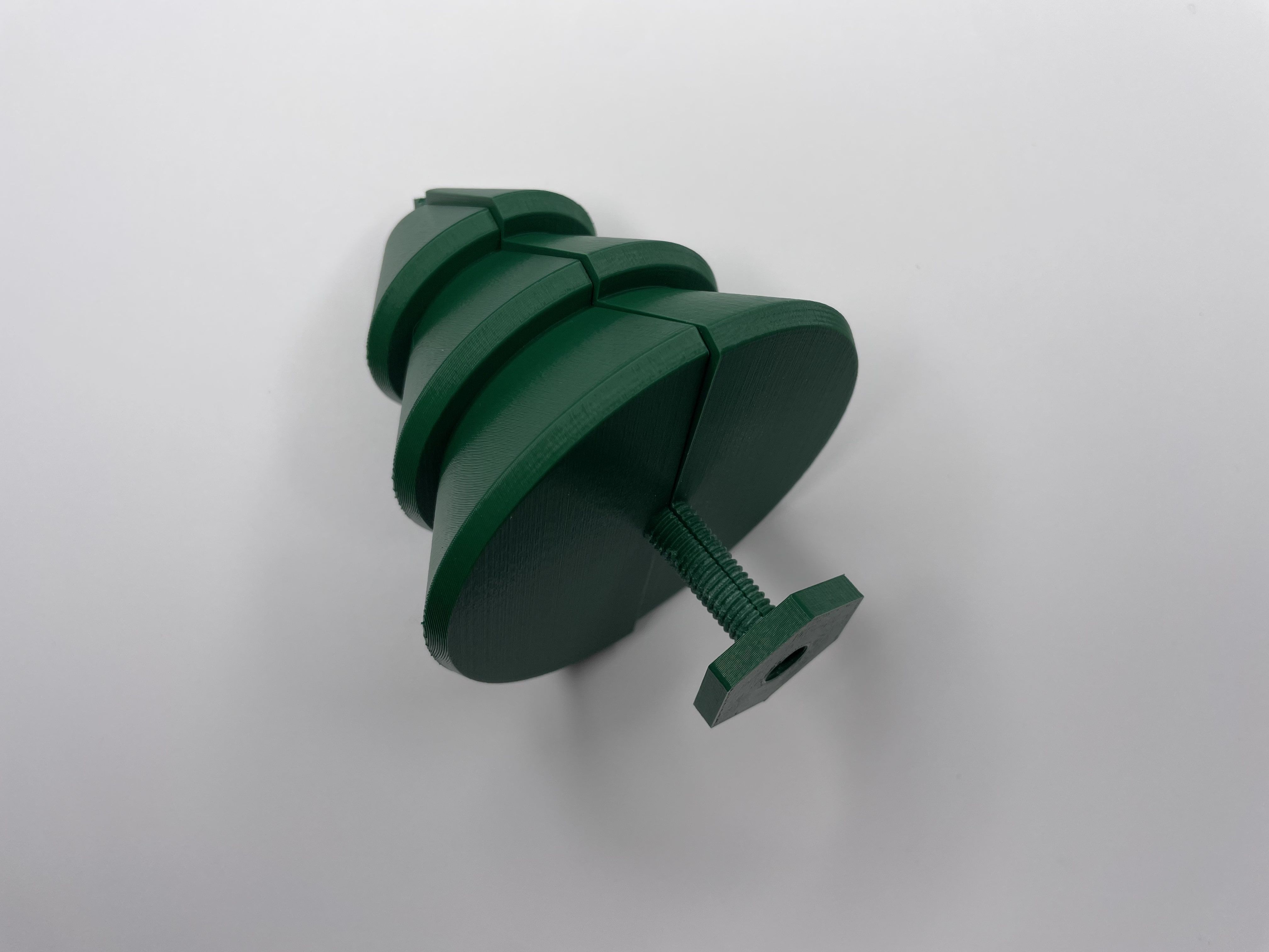 Clamping Christmas Tree Stocking Hanger Free 3D print model_9