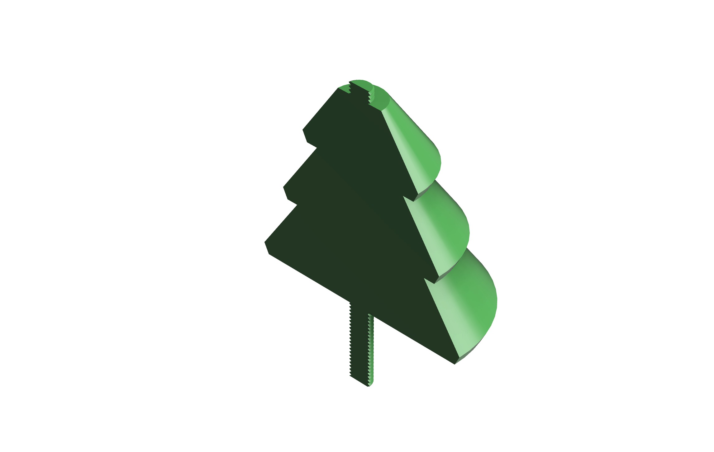 Clamping Christmas Tree Stocking Hanger Free 3D print model_27