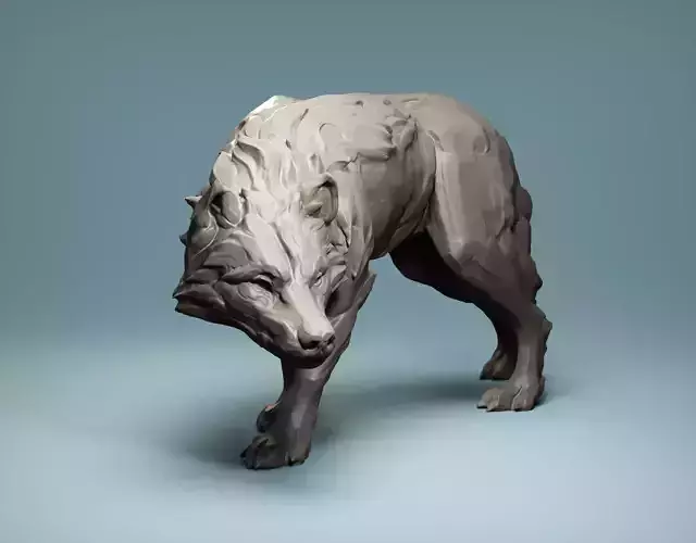 Wolf Sculpture