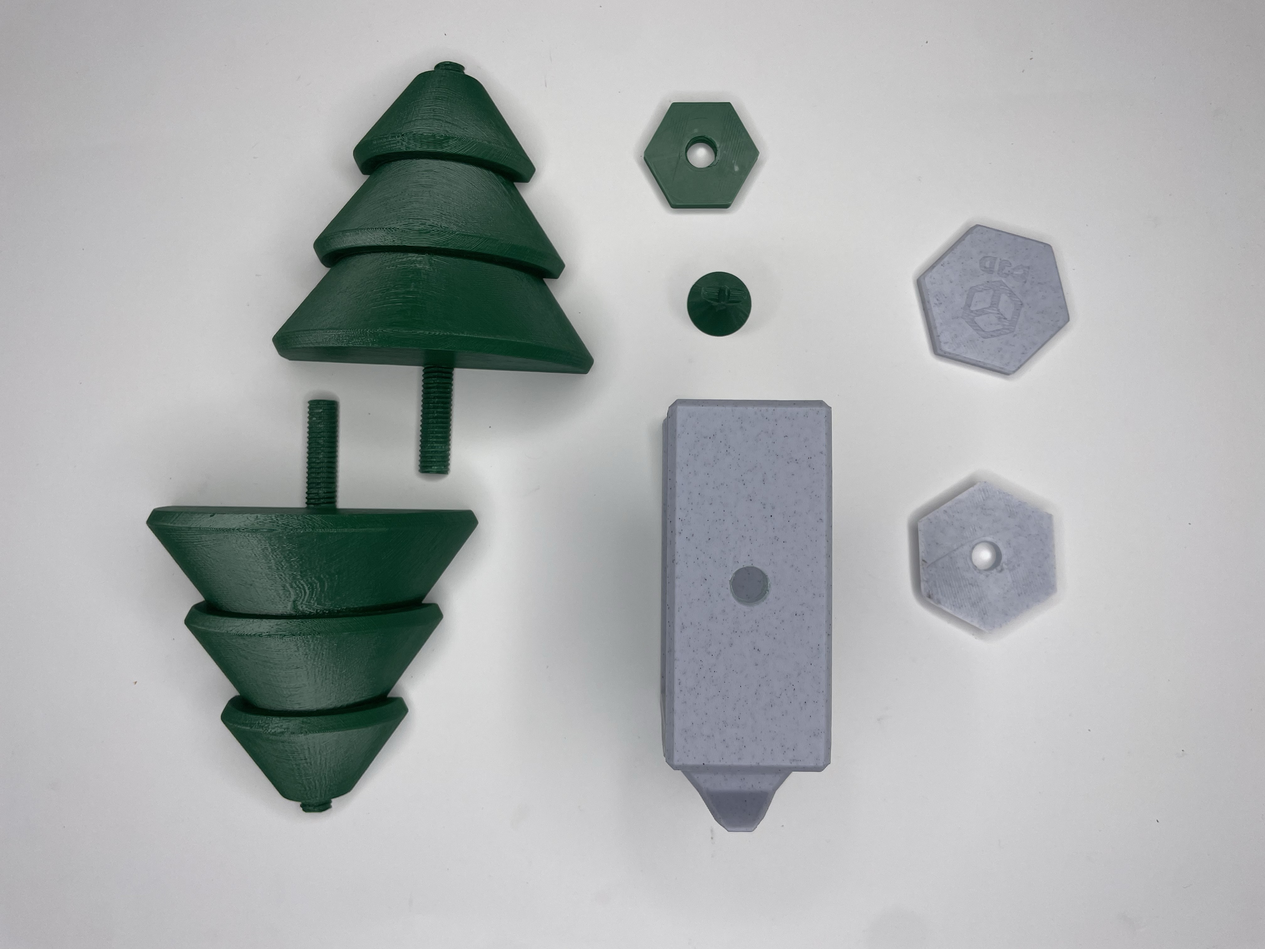 Clamping Christmas Tree Stocking Hanger V2 Free 3D print model_6