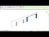 Folding door 8 12 Panels Parametric Revit family 3D model_1