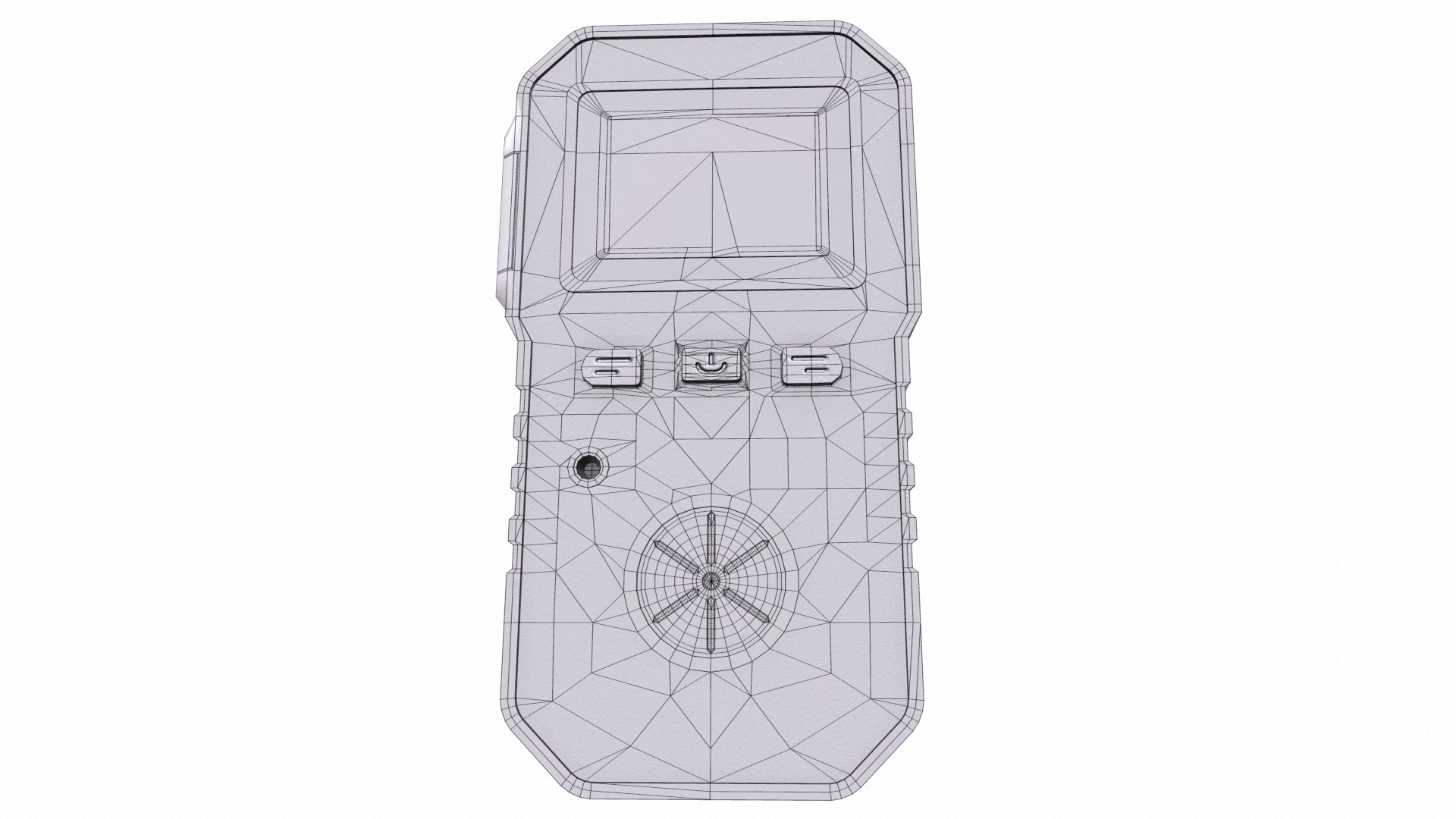 Portable Multi Gas Detector Low Poly Low-poly 3D model_34