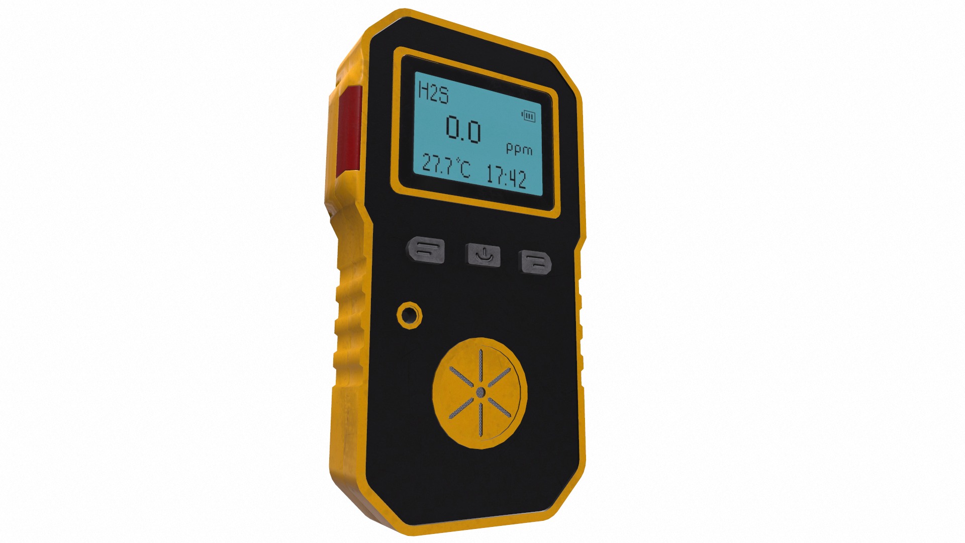 Portable Multi Gas Detector Low Poly Low-poly 3D model_25