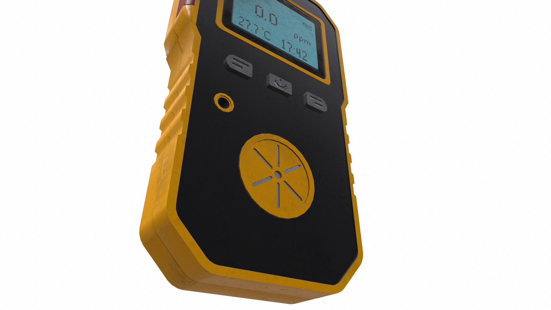Portable Multi Gas Detector Low Poly Low-poly 3D model_12