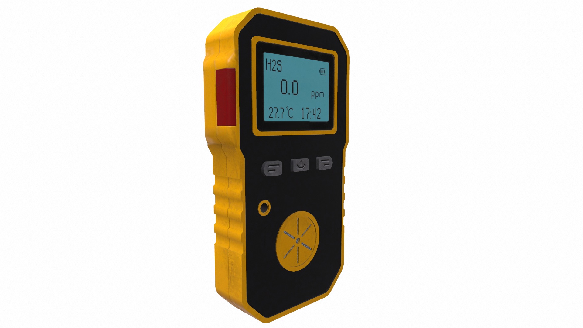 Portable Multi Gas Detector Low Poly Low-poly 3D model_10