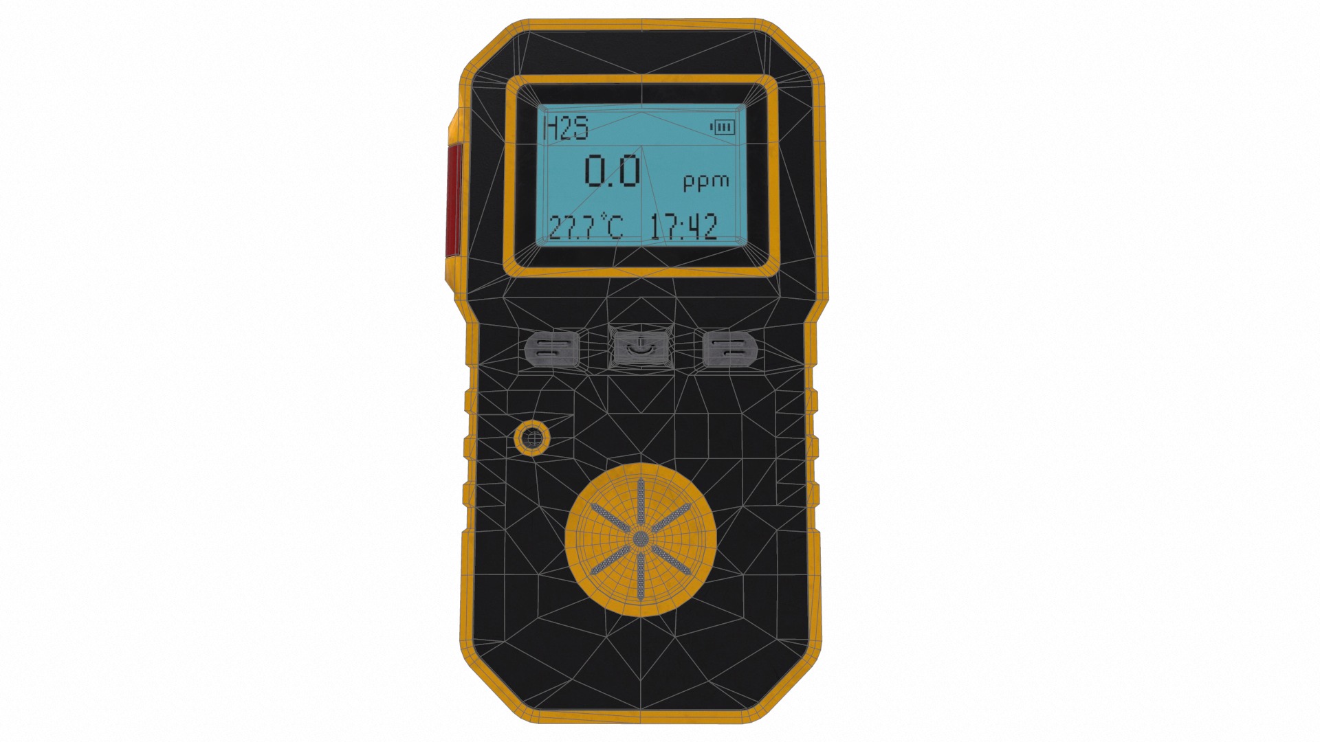 Portable Multi Gas Detector Low Poly Low-poly 3D model_30