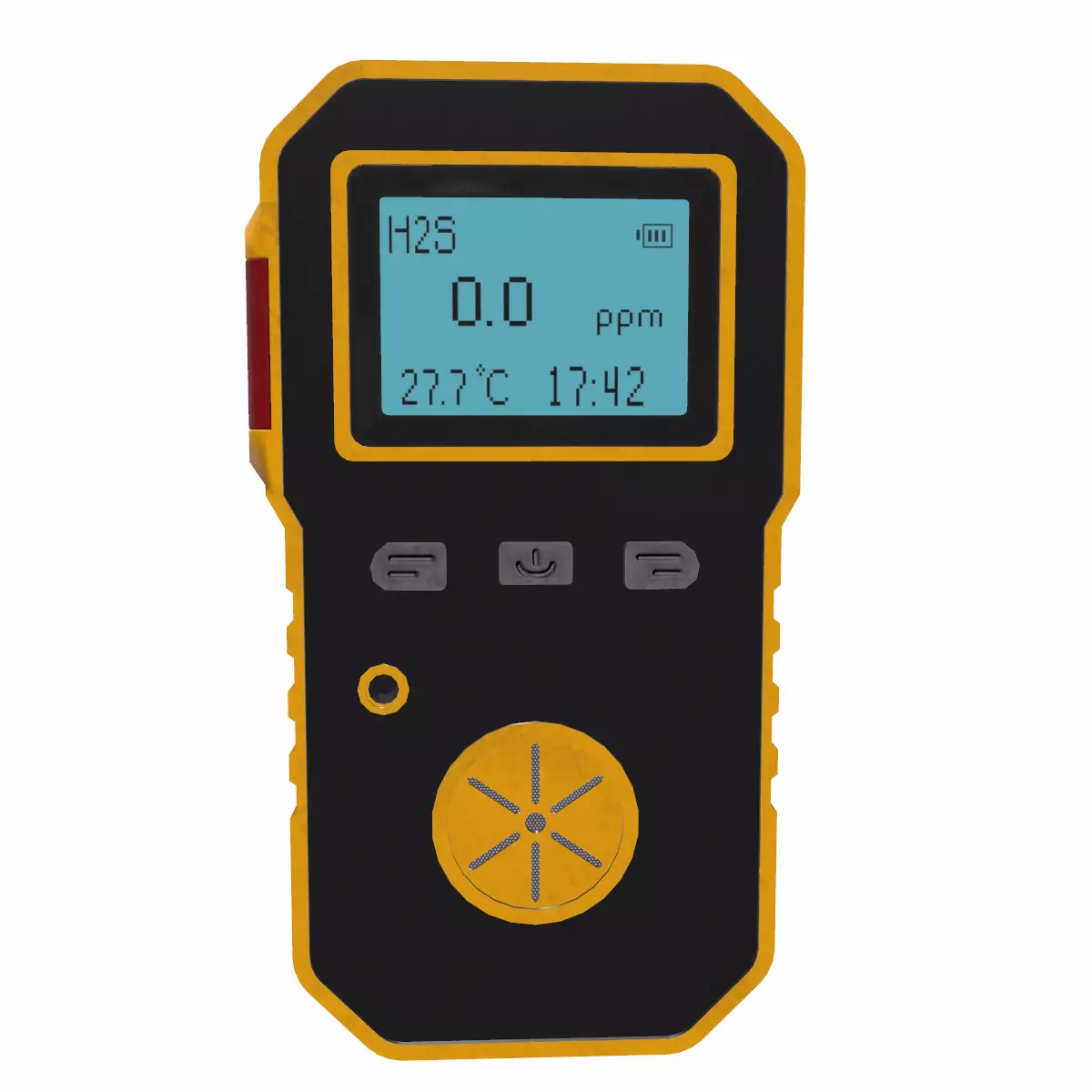 Portable Multi Gas Detector Low Poly Low-poly 3D model_0