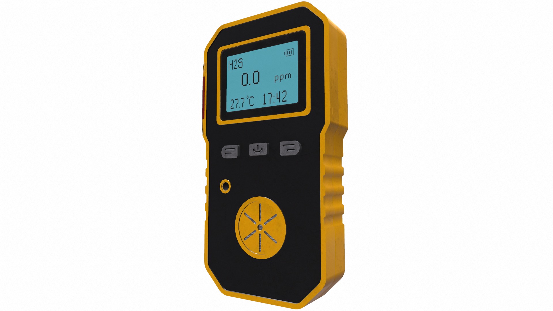 Portable Multi Gas Detector Low Poly Low-poly 3D model_19