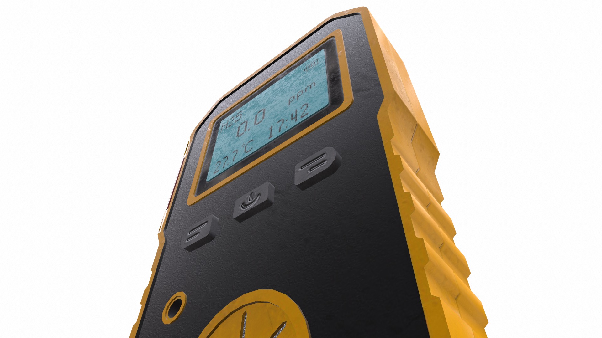 Portable Multi Gas Detector Low Poly Low-poly 3D model_15