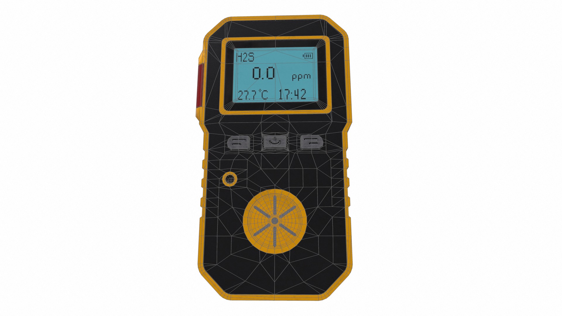 Portable Multi Gas Detector Low Poly Low-poly 3D model_33
