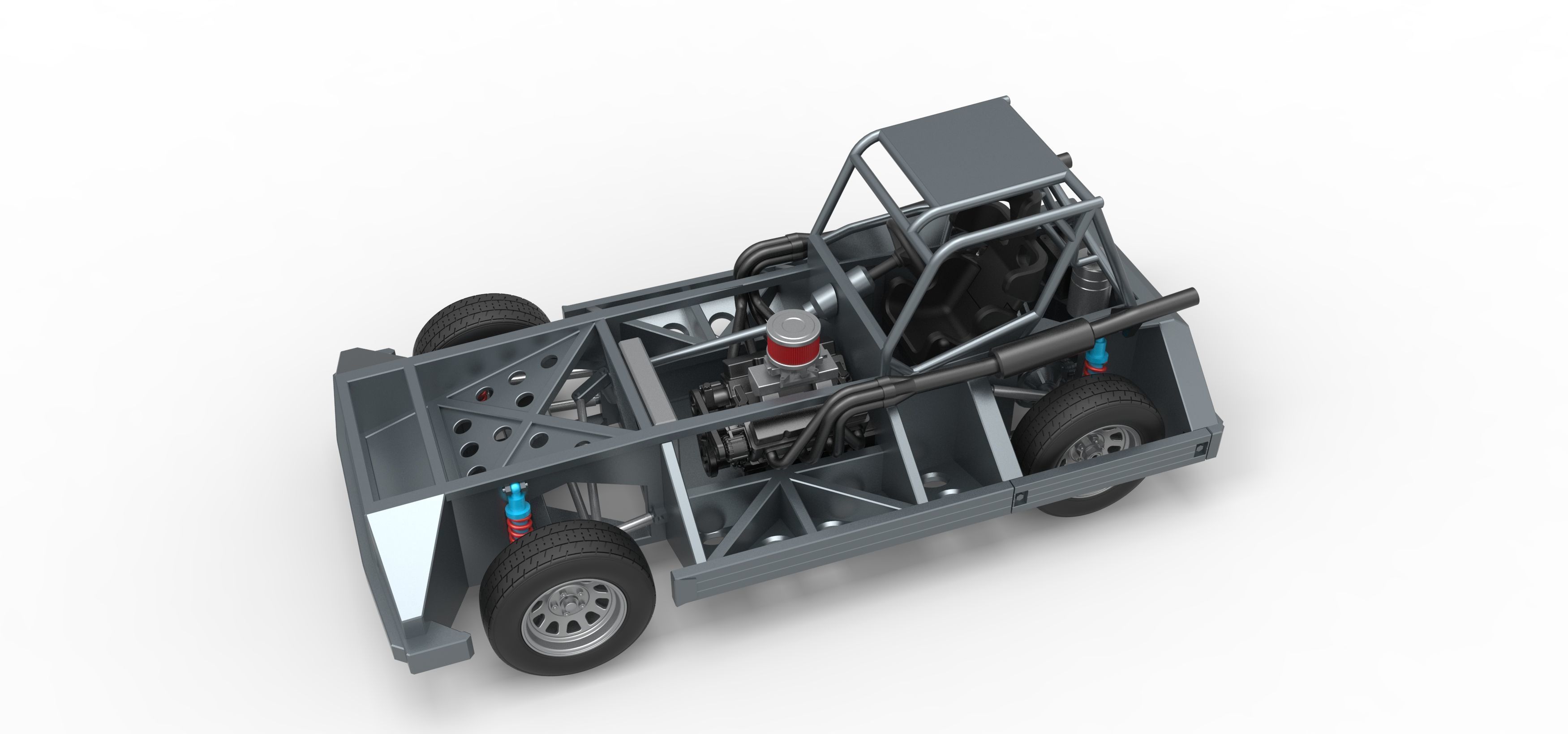 New Zealand Superstock car Base Version 3 Scale 1 to 25 3D print model_3