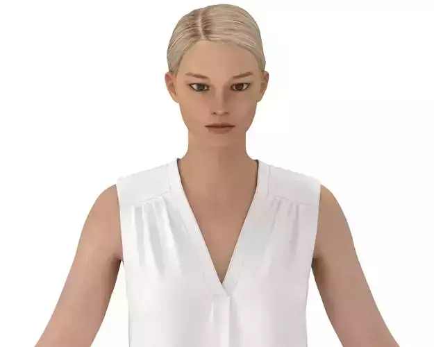 3d digital women top zprj dxf obj 360 degree animation 