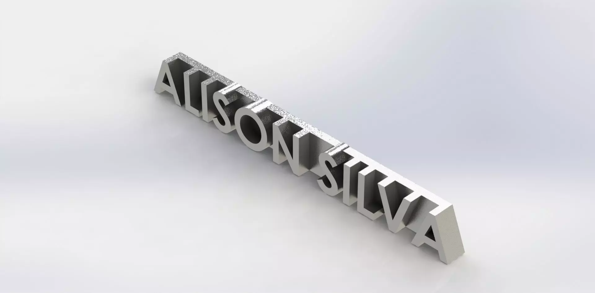 Nome Alisson Silva Name 3D print model