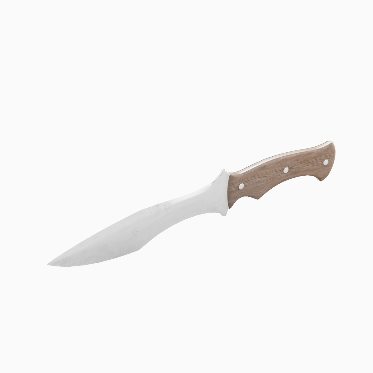 Kitchen Knife Set Low-poly 3D model_5