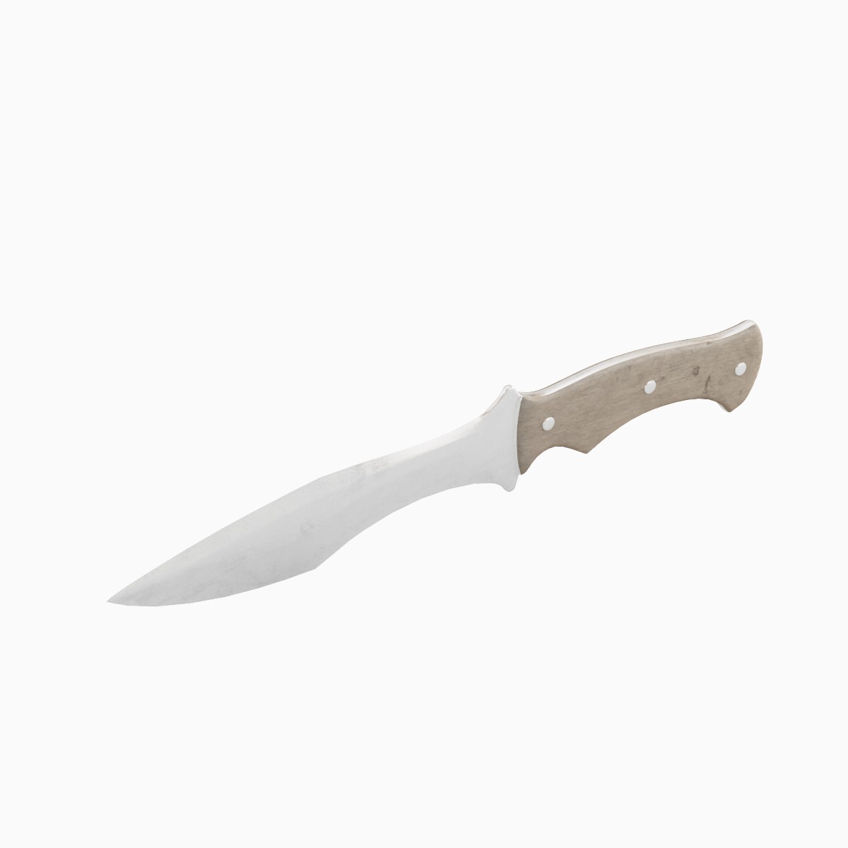 Kitchen Knife Set Low-poly 3D model_11