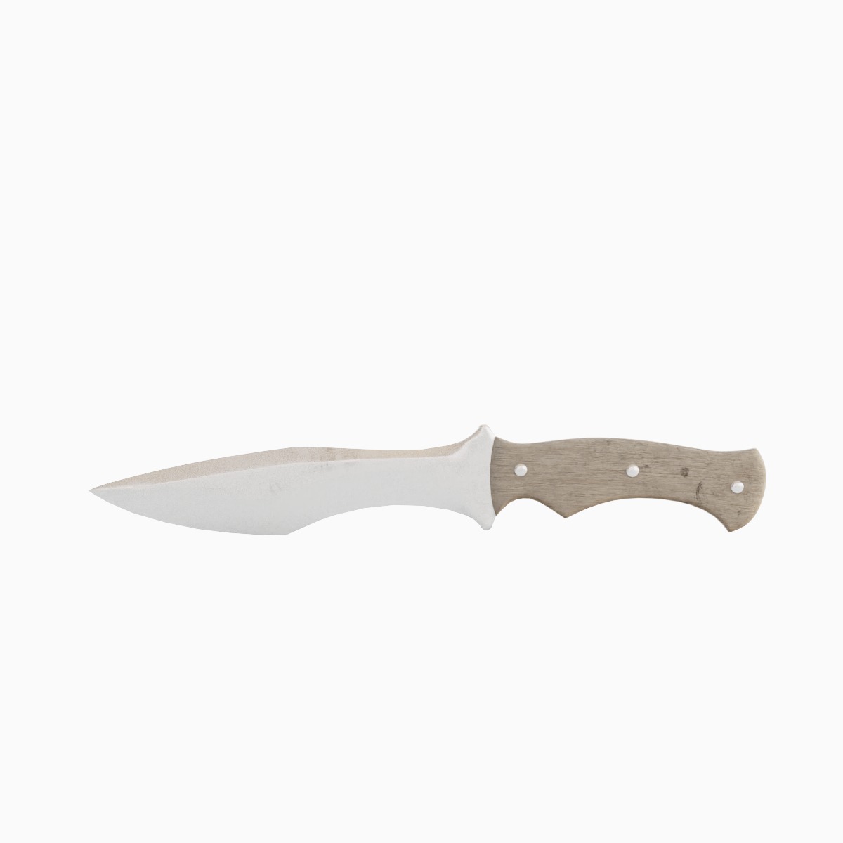 Kitchen Knife Set Low-poly 3D model_7