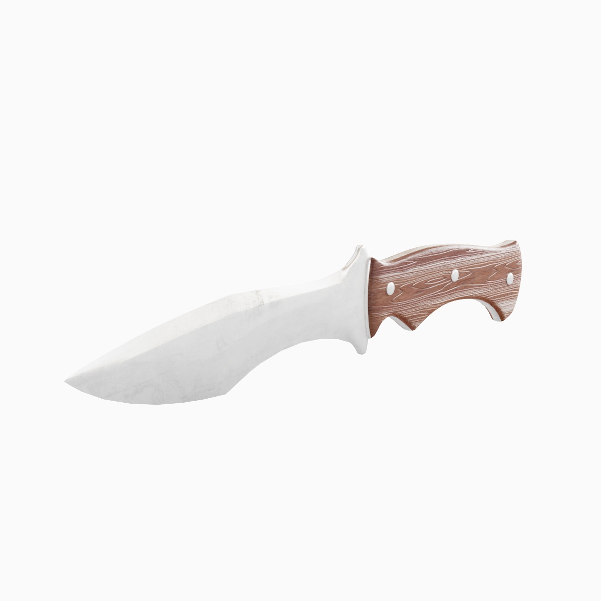 Kitchen Knife Set Low-poly 3D model_20