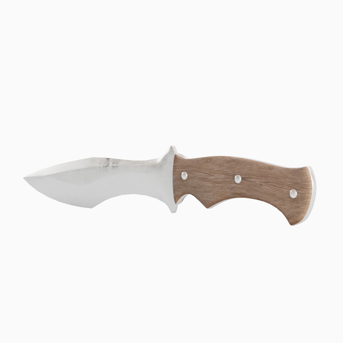 Kitchen Knife Set Low-poly 3D model_3