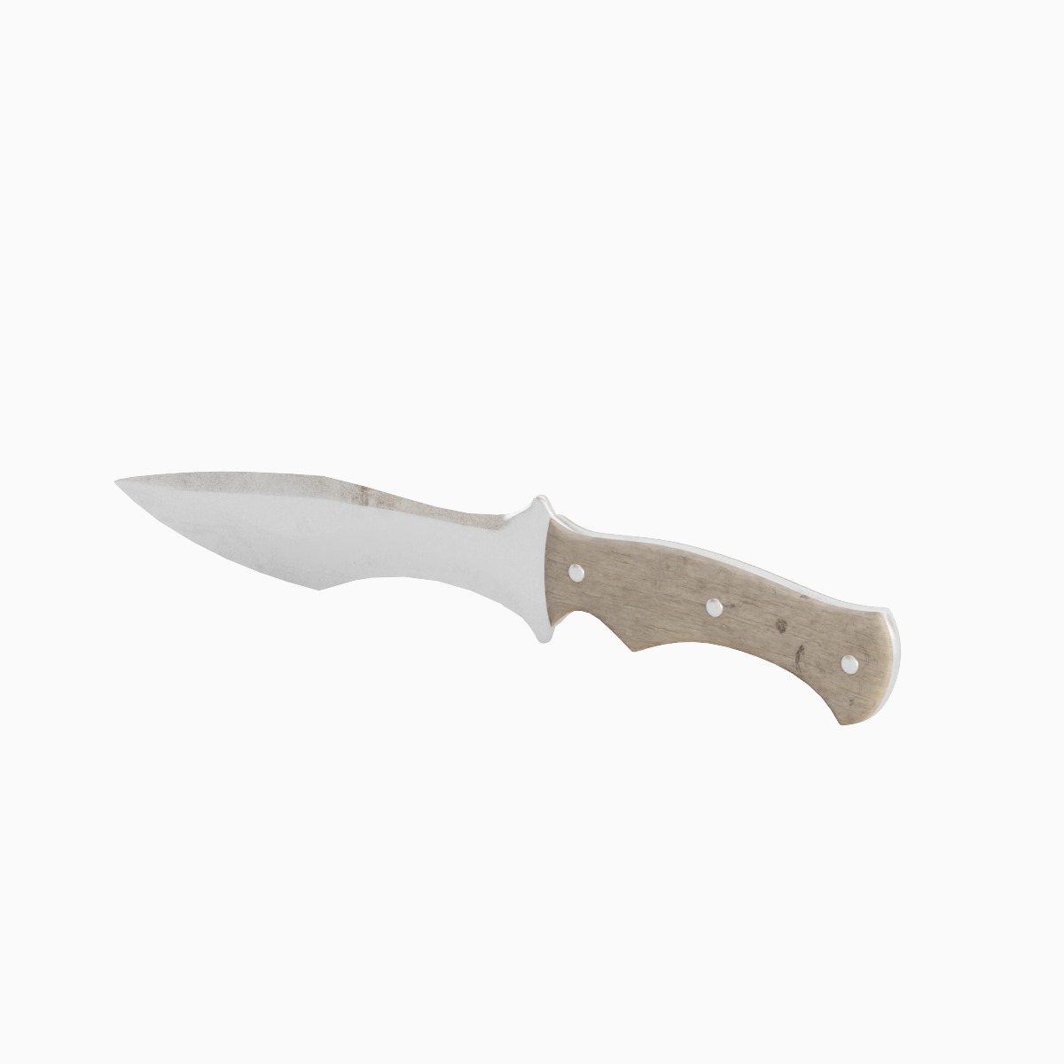 Kitchen Knife Set Low-poly 3D model_12