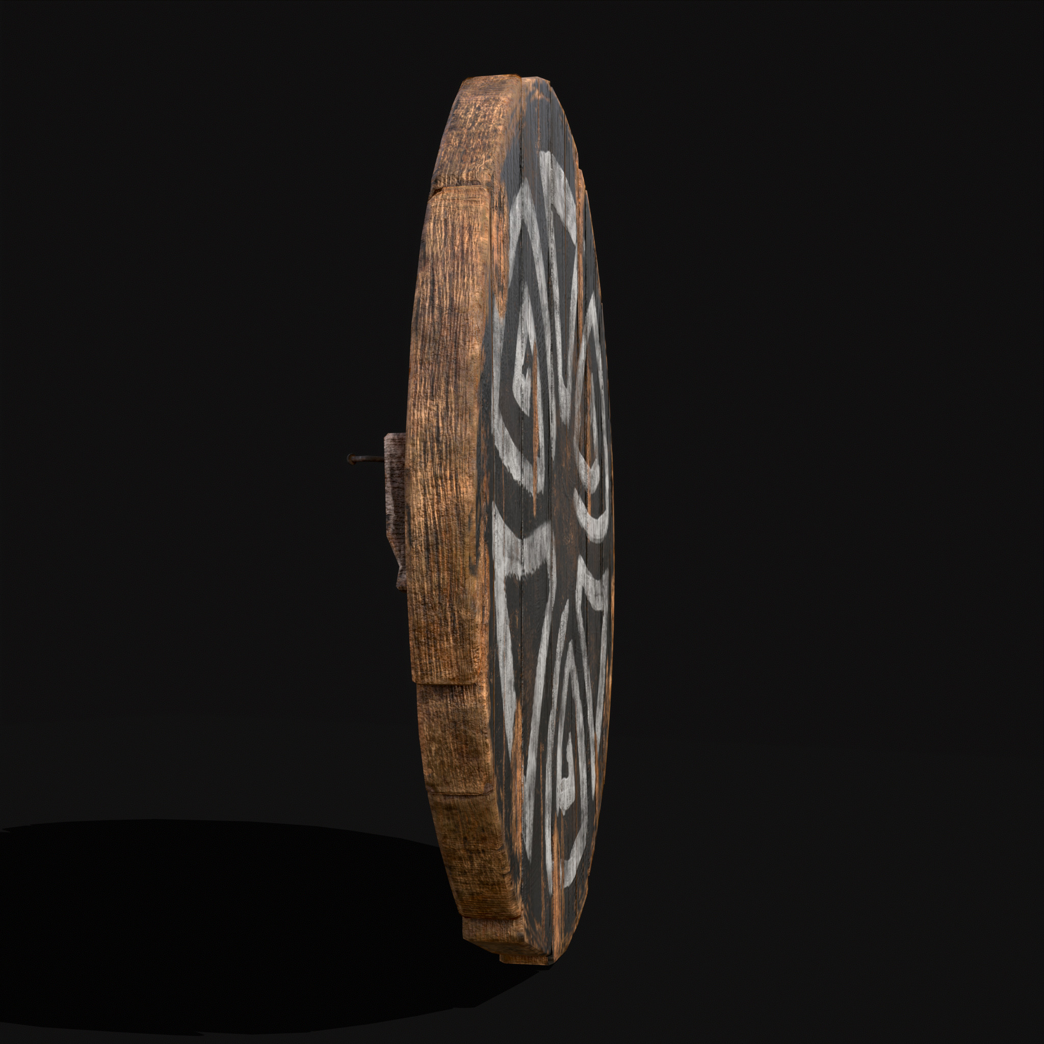 Celtic BW Coat Of Arms Low-poly 3D model_15