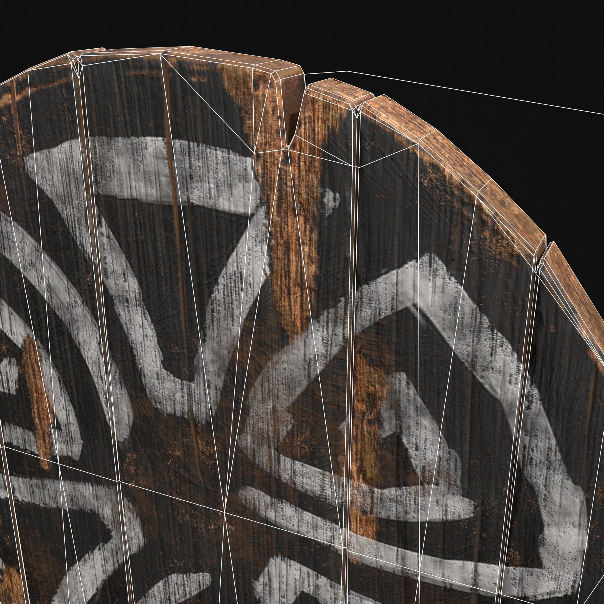 Celtic BW Coat Of Arms Low-poly 3D model_28