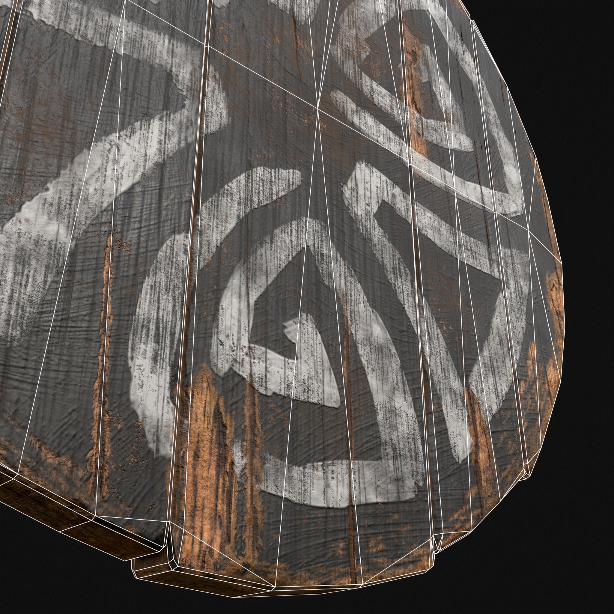 Celtic BW Coat Of Arms Low-poly 3D model_24