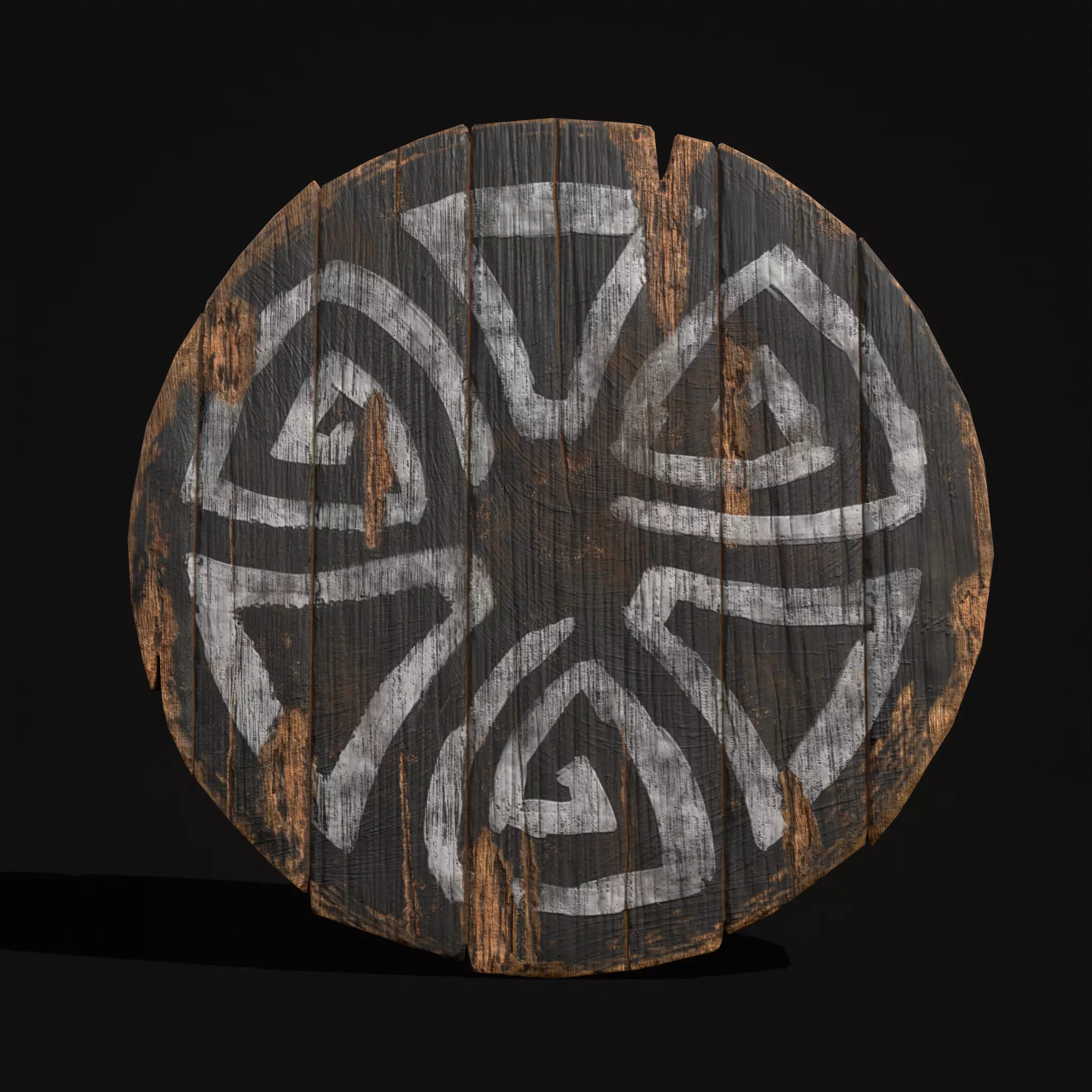 Celtic BW Coat Of Arms Low-poly 3D model_0