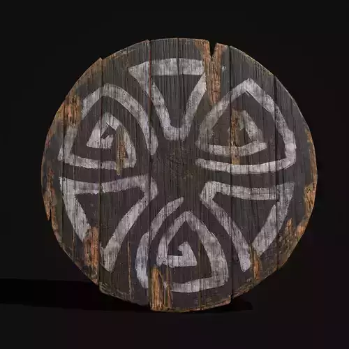 Celtic BW Coat Of Arms Low-poly 3D model