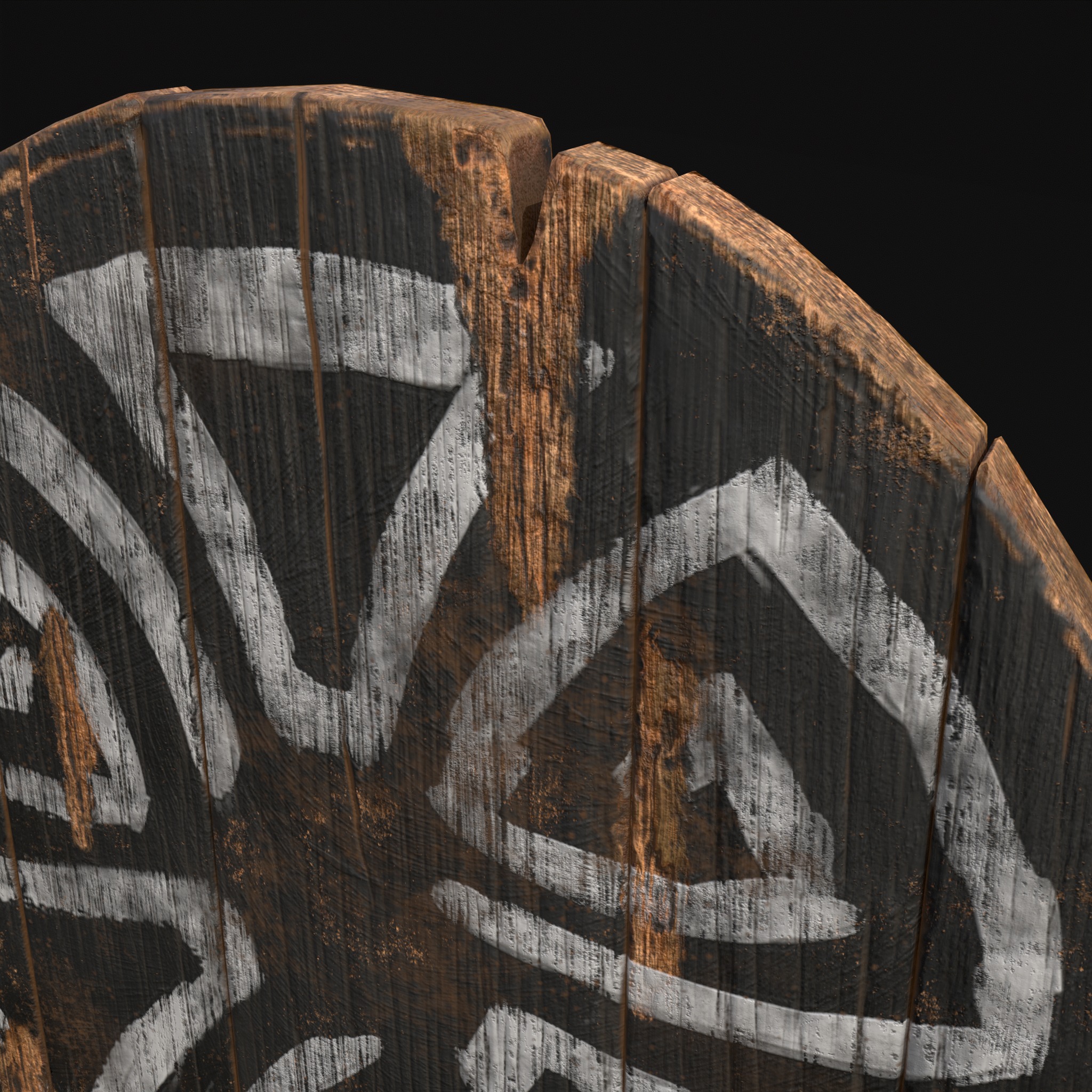 Celtic BW Coat Of Arms Low-poly 3D model_27