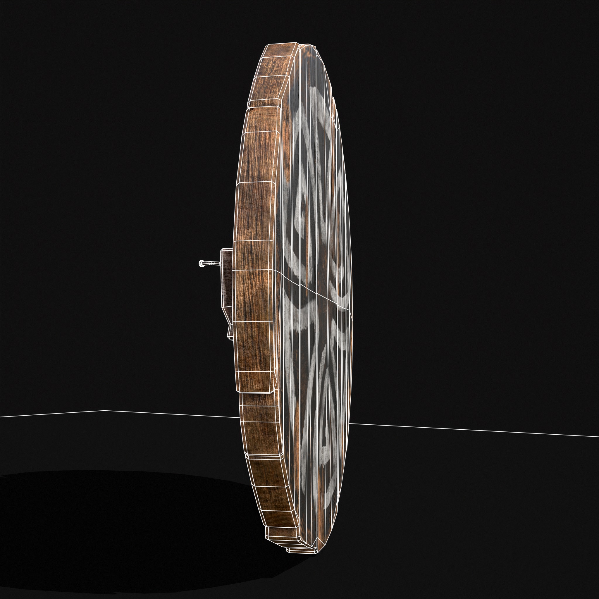 Celtic BW Coat Of Arms Low-poly 3D model_16