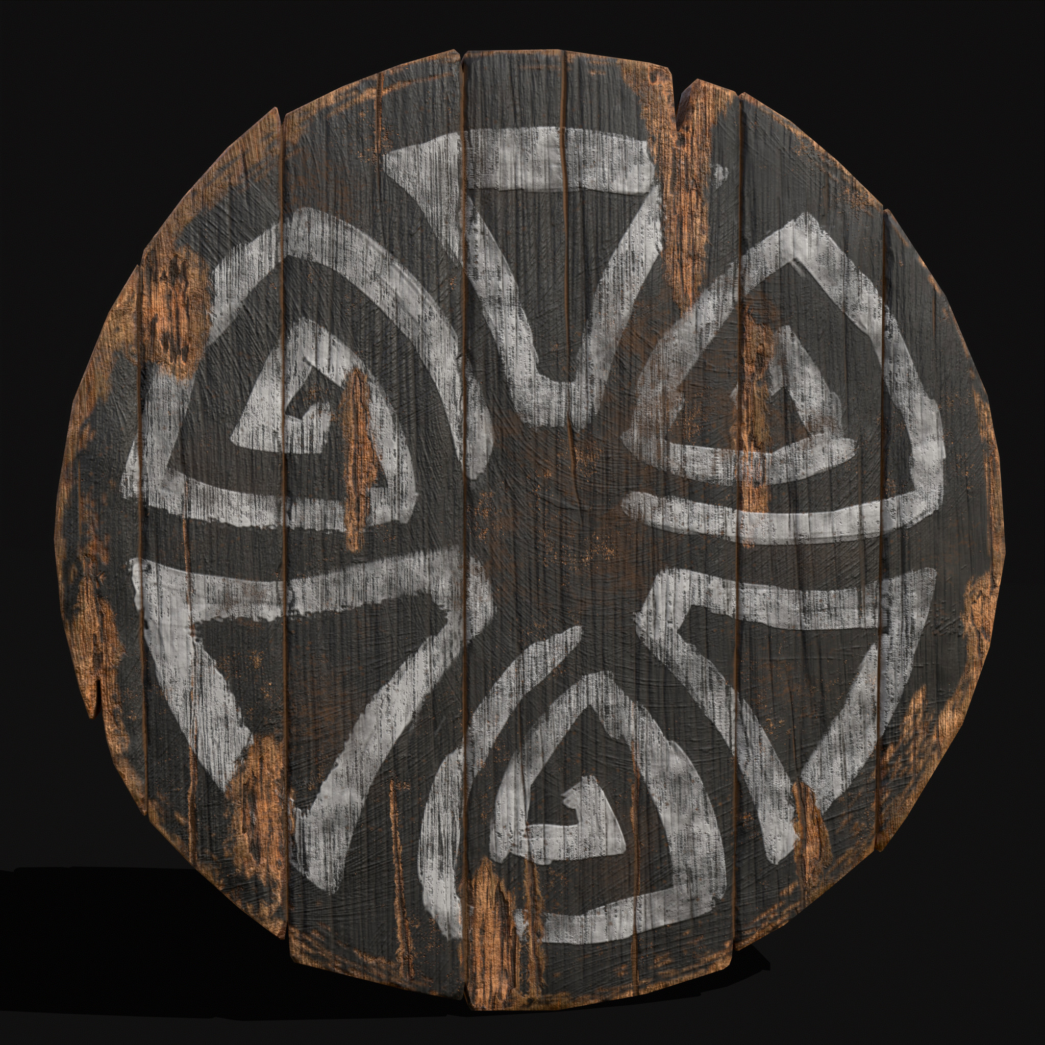 Celtic BW Coat Of Arms Low-poly 3D model_25