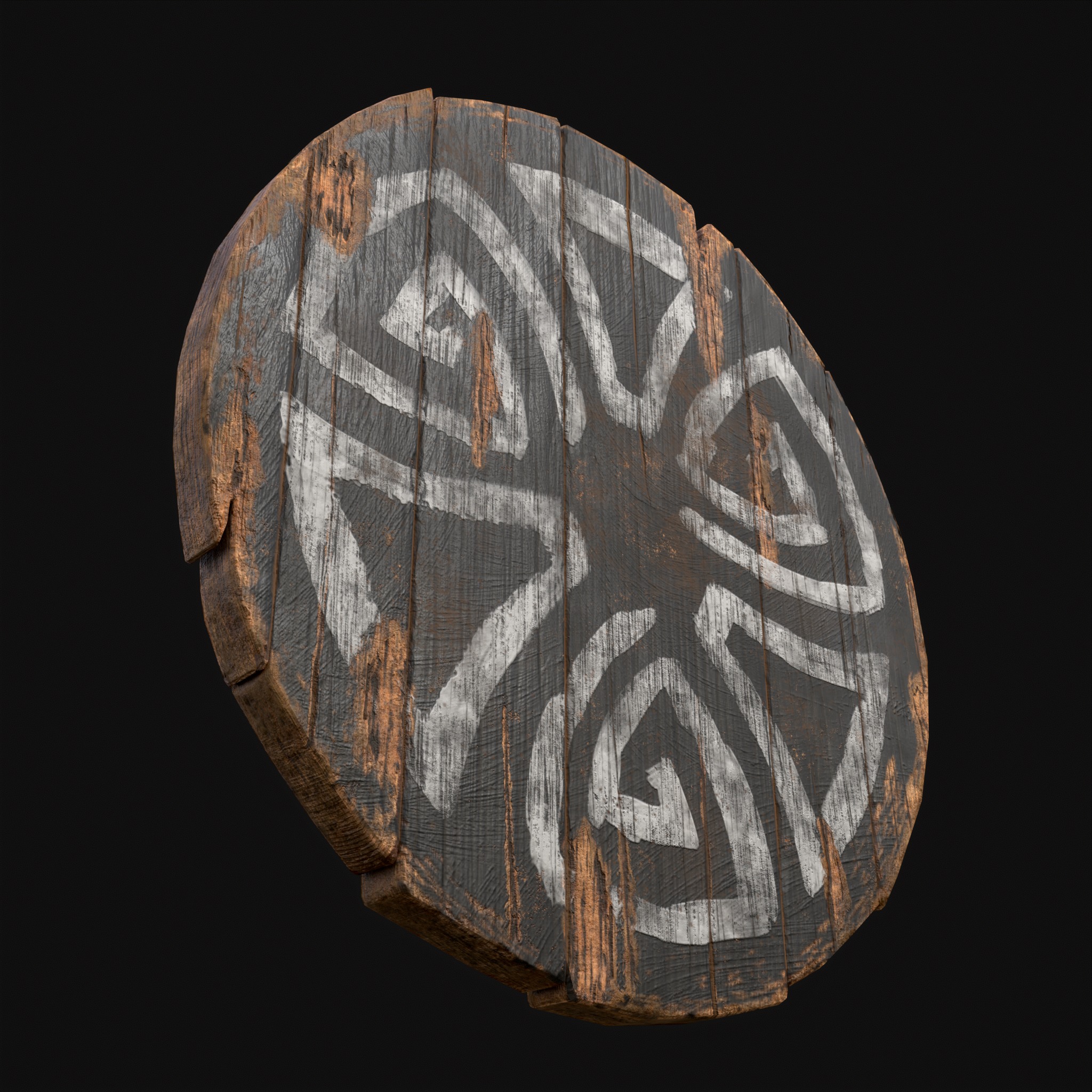 Celtic BW Coat Of Arms Low-poly 3D model_19