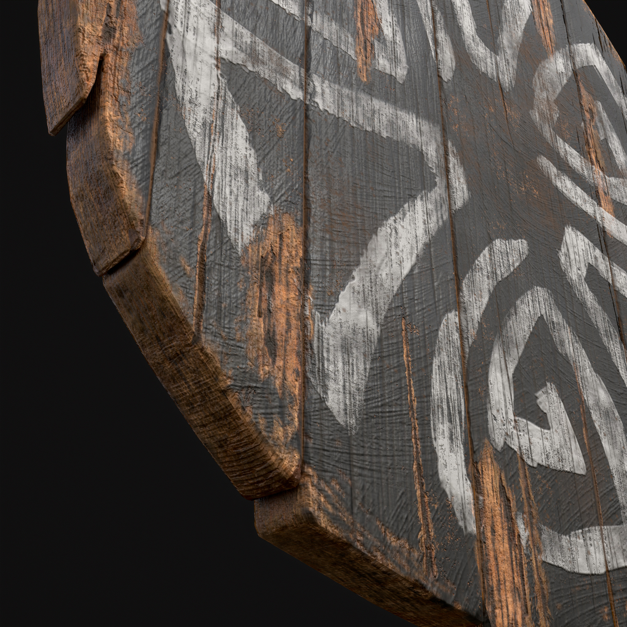 Celtic BW Coat Of Arms Low-poly 3D model_21