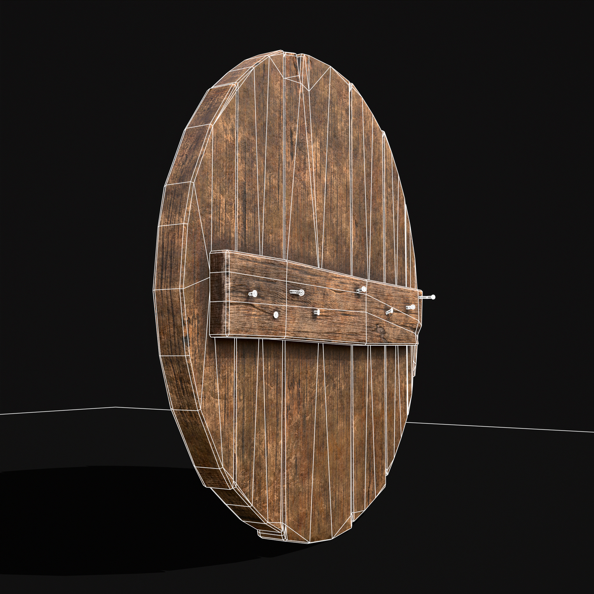 Celtic BW Coat Of Arms Low-poly 3D model_8