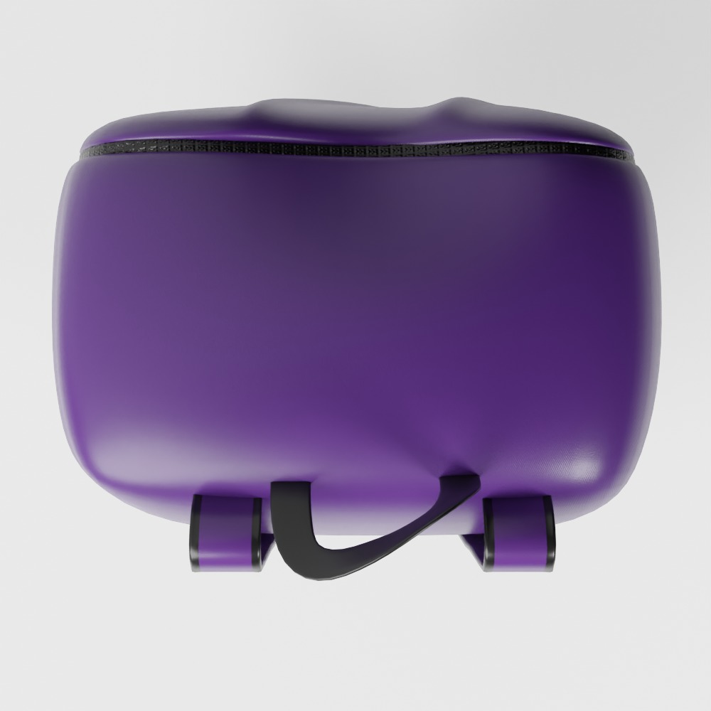 Soft Simple Stylized Carrying Touring Backpack 3D model_9