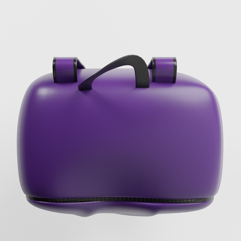 Soft Simple Stylized Carrying Touring Backpack 3D model_11