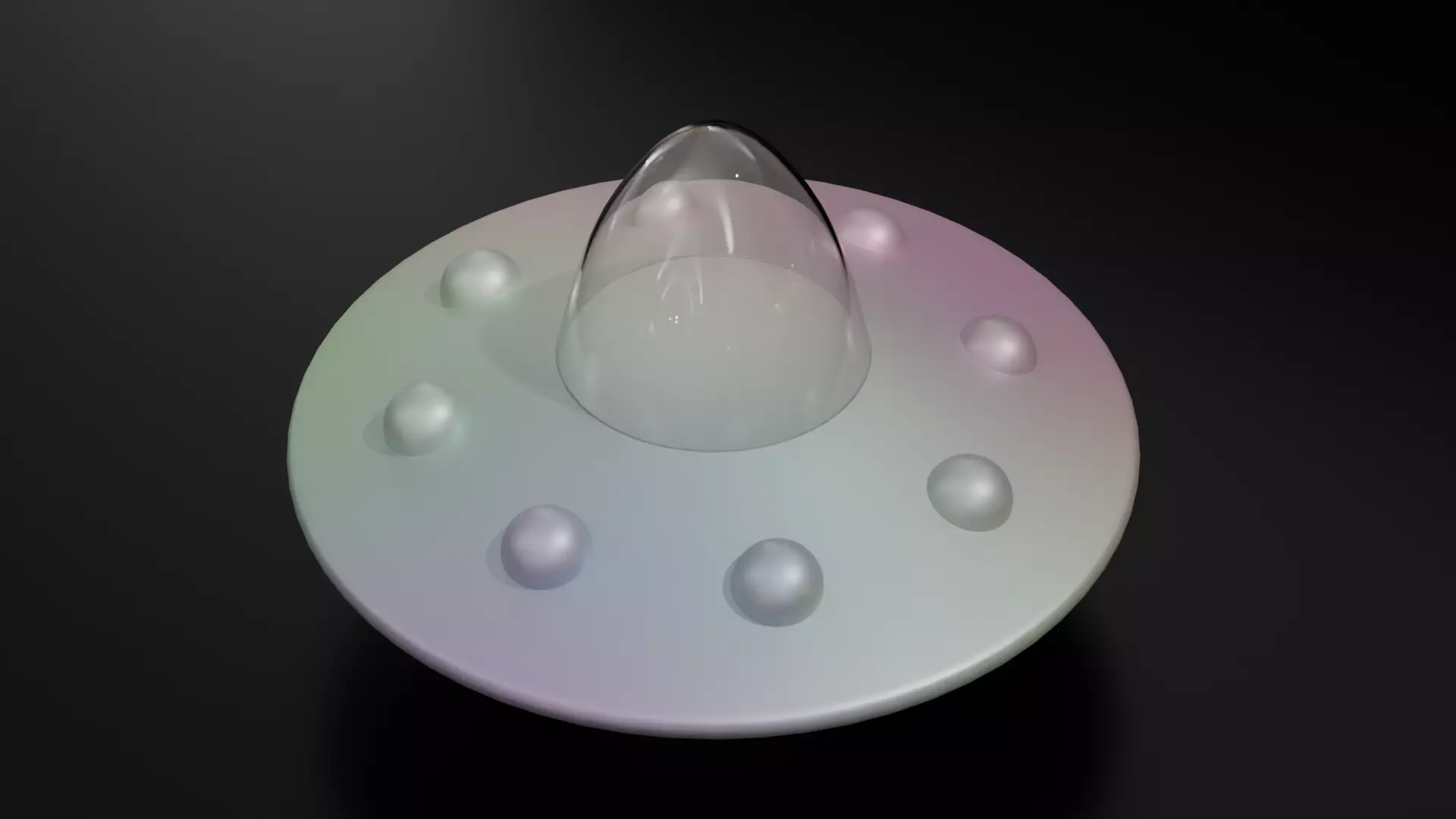 3D Printable Alien Ship  3D print model_0