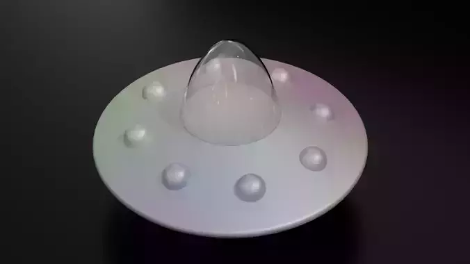 3D Printable Alien Ship 