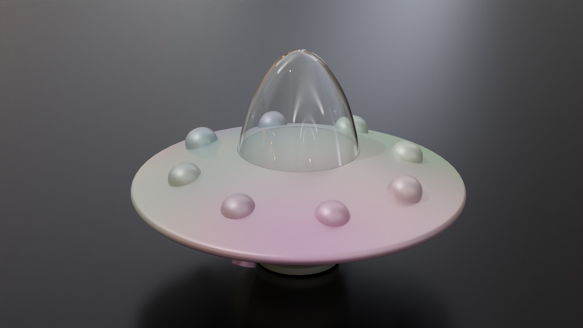 3D Printable Alien Ship  3D print model_2