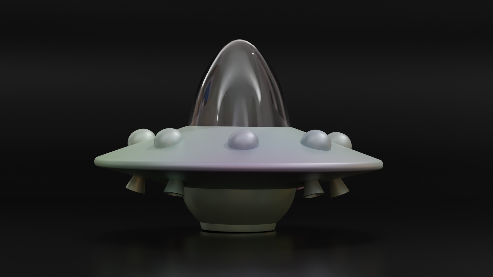 3D Printable Alien Ship  3D print model_1